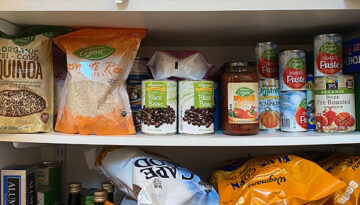 Dry Goods Stored in Home Pantry